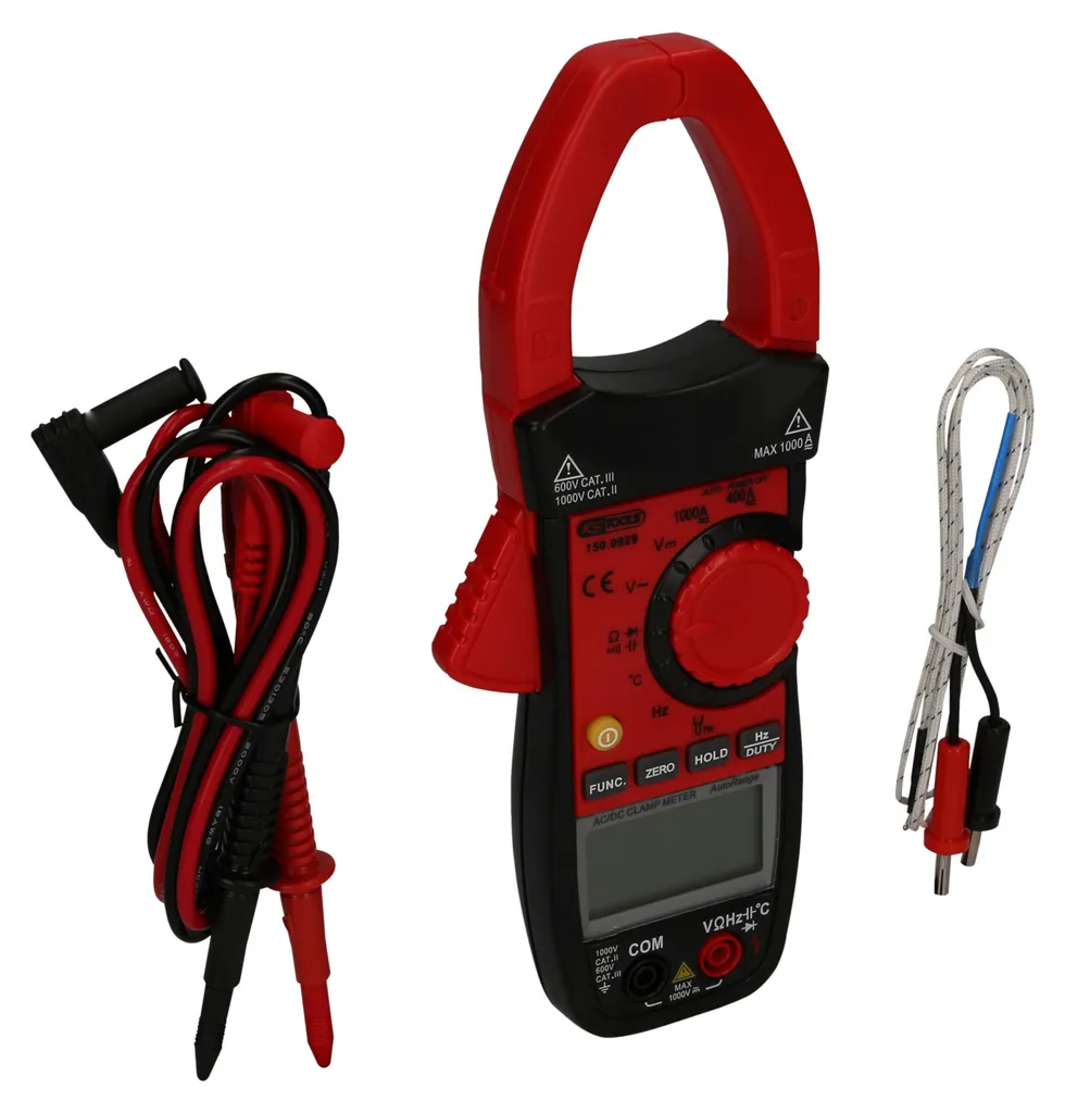 Pince ampèremétrique digitale 1000A KS Tools - Pack complet de mesure - 8
