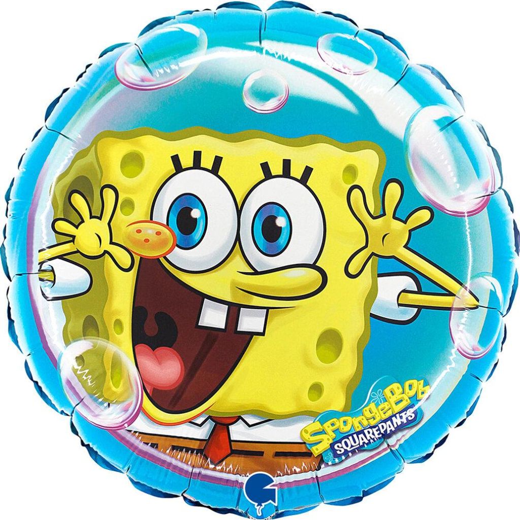 Balon Foliowy, okrągły, Spongebob, 46cm, Grabo Zdjęcie produktu 