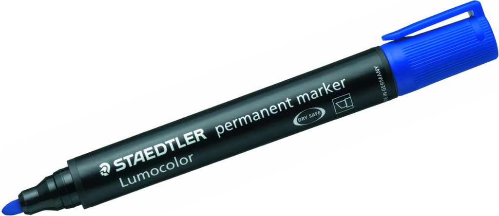 STAEDTLER Marker Lumocolor perm blau 10 Stück