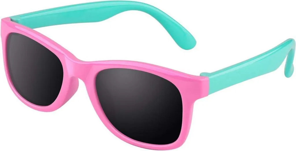 CGID Lunettes de soleil polarisées flexibles pour enfants 3-6 ans Bleu