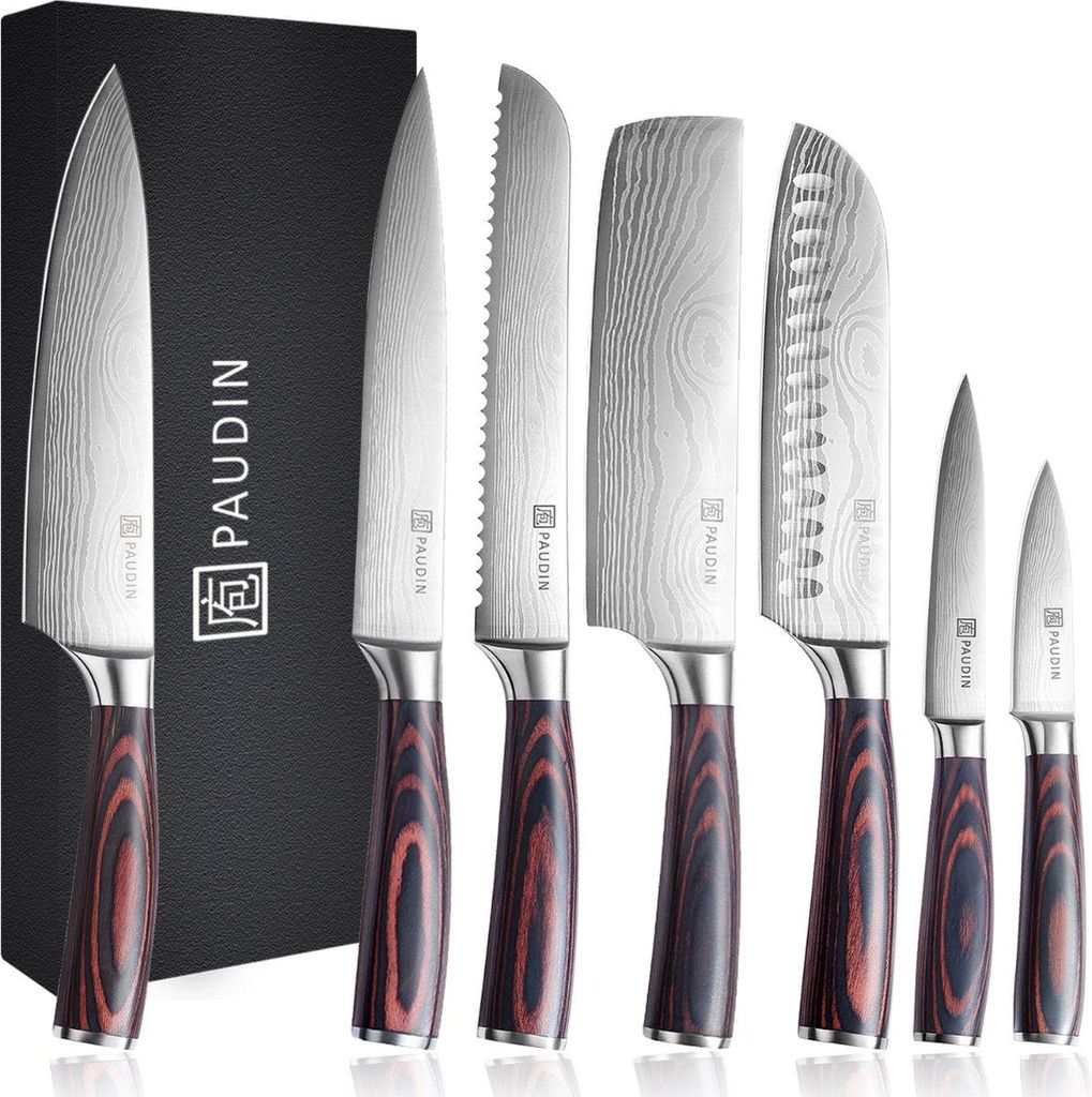 PAUDIN NS7 - Set de couteaux 7 pièces - Couteaux japonais - Image du produit 