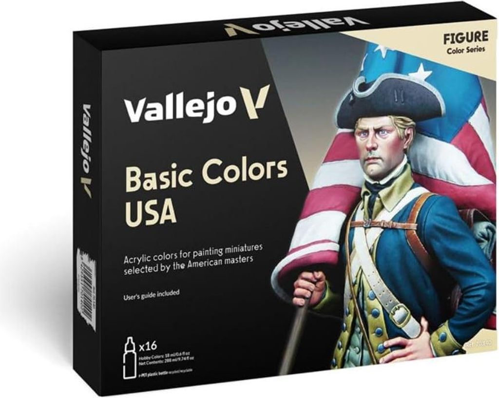 Vallejo Model Color Set di colori acrilici colori base USA. Immagine del prodotto 
