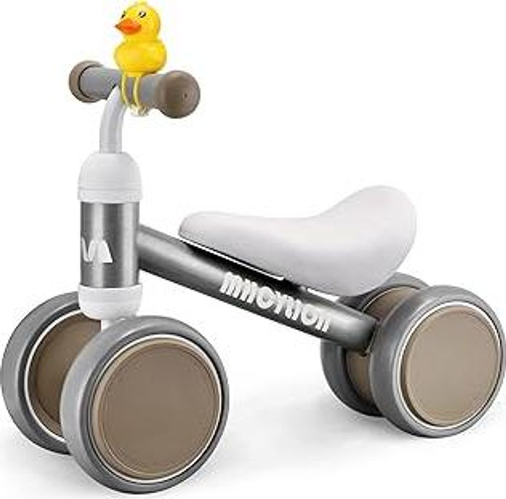 Kinder Laufrad ab 1 Jahr Balance Lauflernrad Spielzeug mit 4 Räder für 10-24 Monate Baby, Rutschrad Fahrrad für Jungen Mädchen als Geschenke
