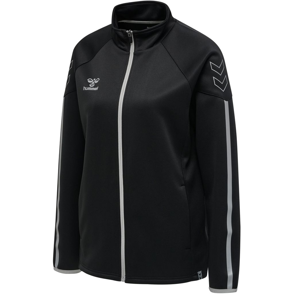Hummel Women's hmlCIMA Zip Jacket - 205495, Farbe:Schwarz, Textil:XXL