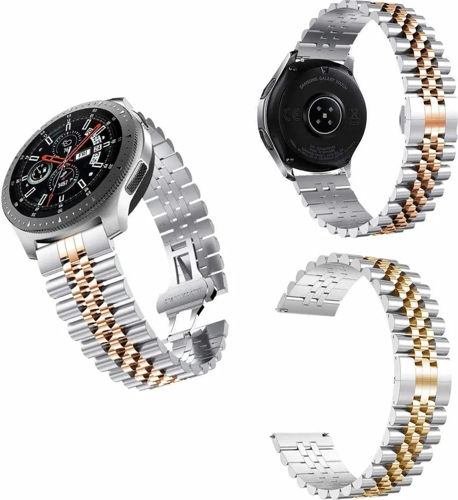 Cinturino Acciaio Inox Samsung Galaxy Watch 6 5 4 No-Gap Premium