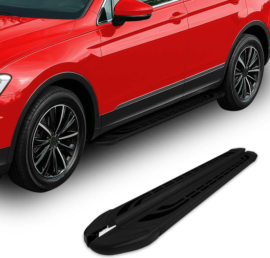 Trittbretter Schweller Seitenbretter für Dacia Logan MCV 2013-2021 Alu Schwarz