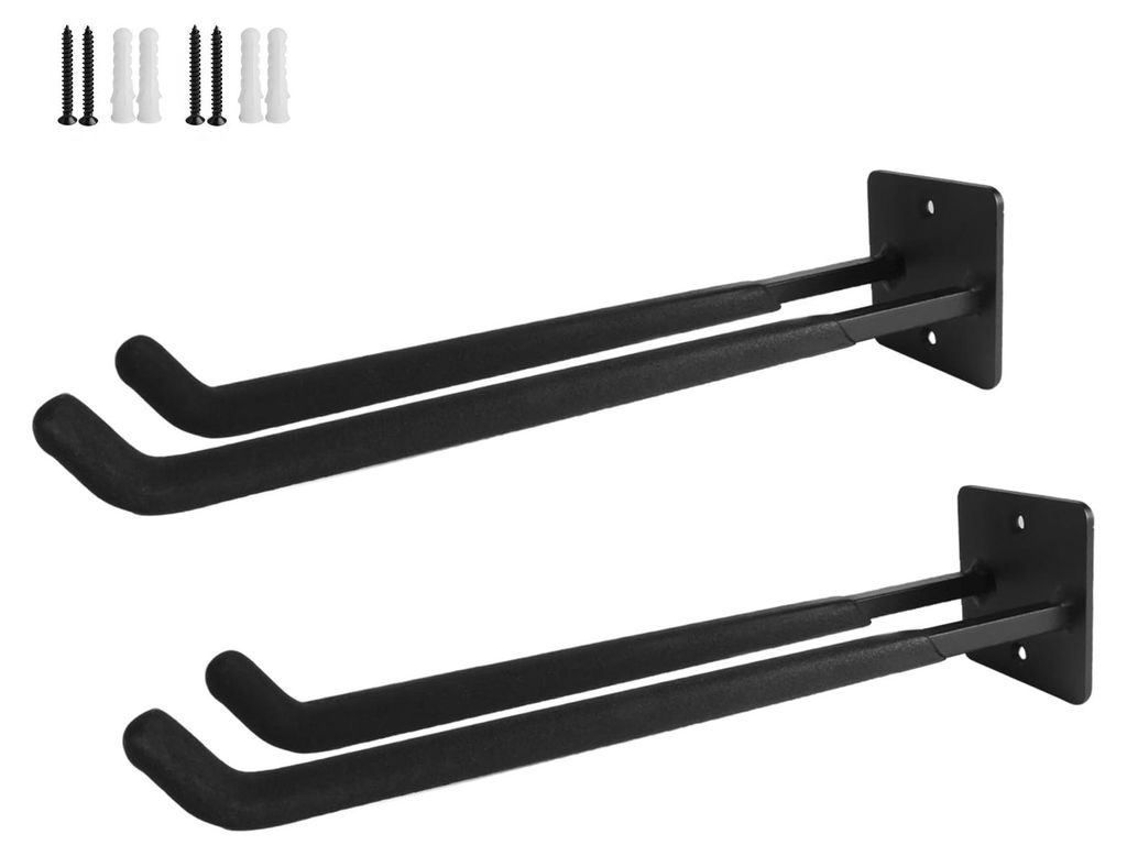 Garagenhaken, 2 Stück Länge 31,5 cm Reifenhalter Wandhalterung, Schwerer Werkzeug Autoreifen Wandhalterung für Autoreifen, Fahrräder, Leiter, G...