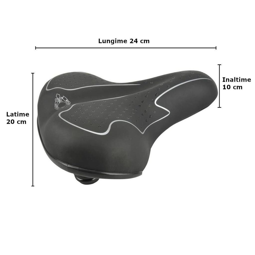 Siodełko rowerowe FISCHER elastomer czarny/biały Zdjęcie produktu 3