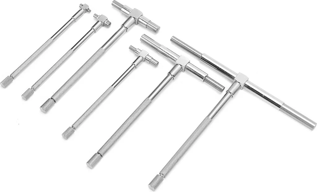 Set de 6 jauges d'alésage réglables avec piston à ressort et blocage vis - 9