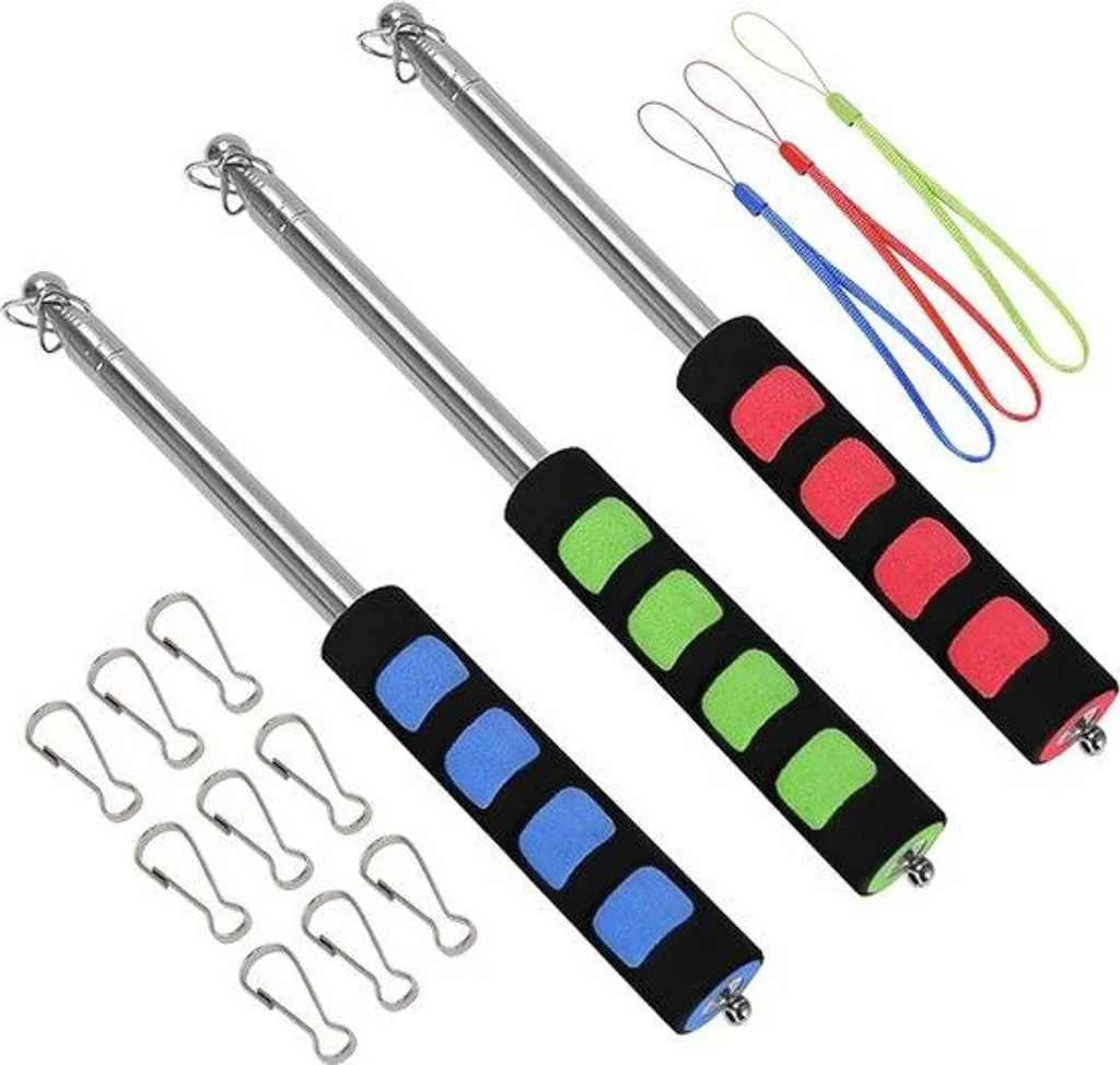 Mât télescopique pour drapeau en 3 parties portable idéal pour camping