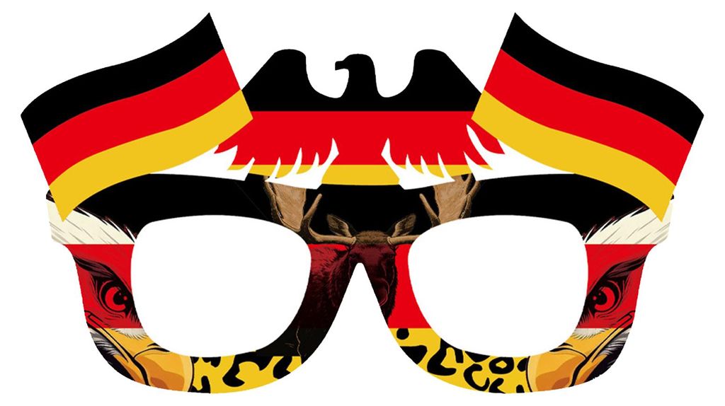 Fußballspielbrillen 2026 – Neuheiten-Partybrillen mit Fußballmotiv, Nationalflaggen-Brillen für Sportpartys, Foto-Requisiten D