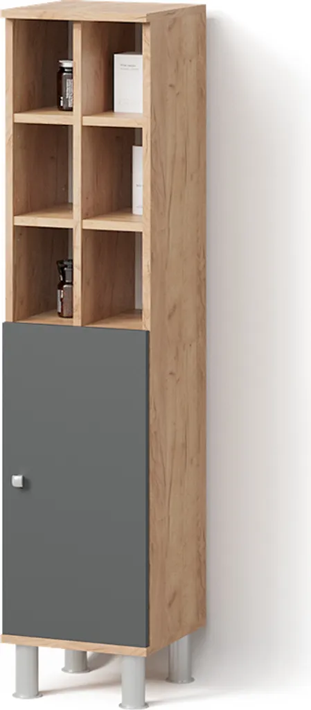 Offerta Mobiletto Bagno Antracite 30x130cm Livinity Fucino | Qualità/Prezzo