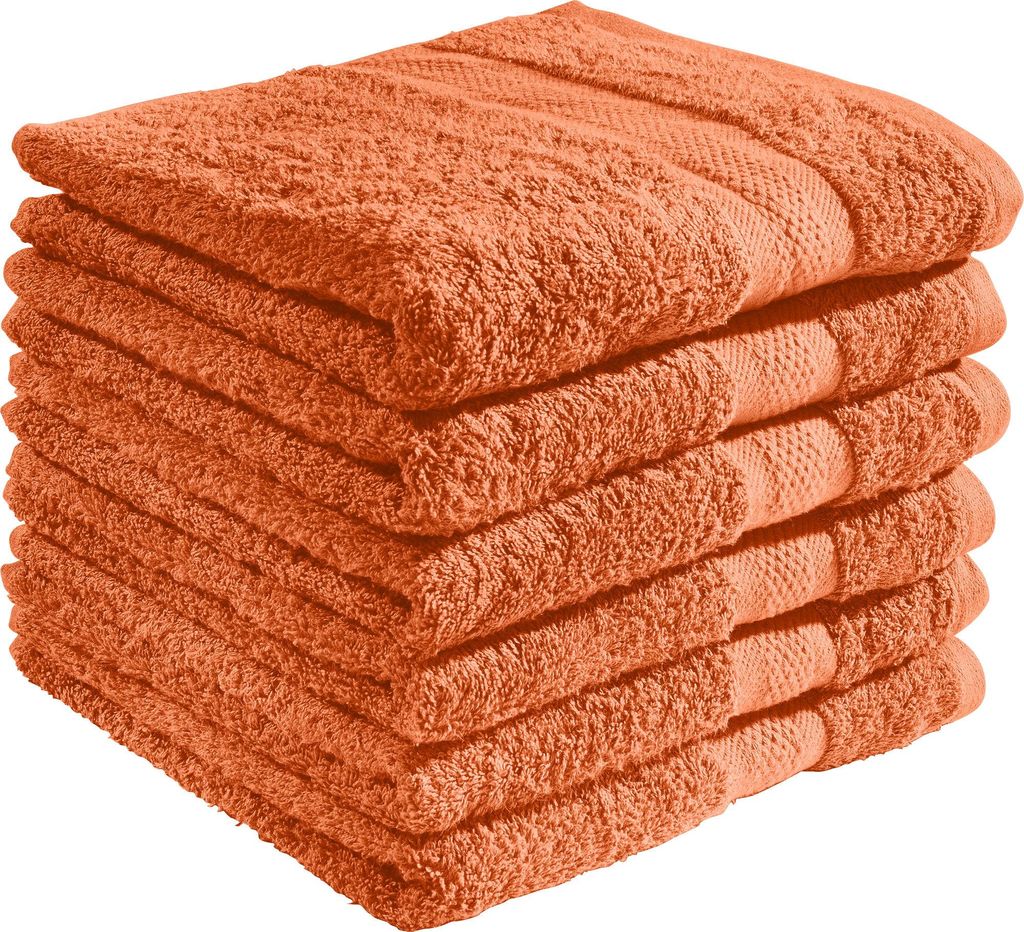 REDBEST Handtuch Chicago" 6er-Pack terra 50x80 cm"