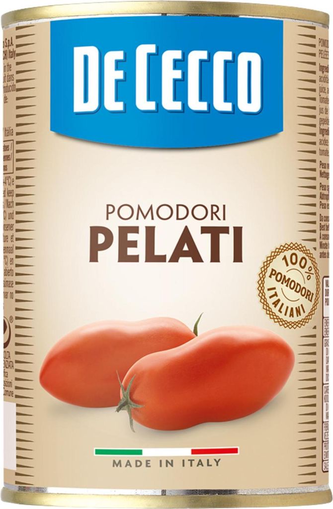 DE CECCO pomidory pelati bez skórki 400g importowane z Zdjęcie produktu 