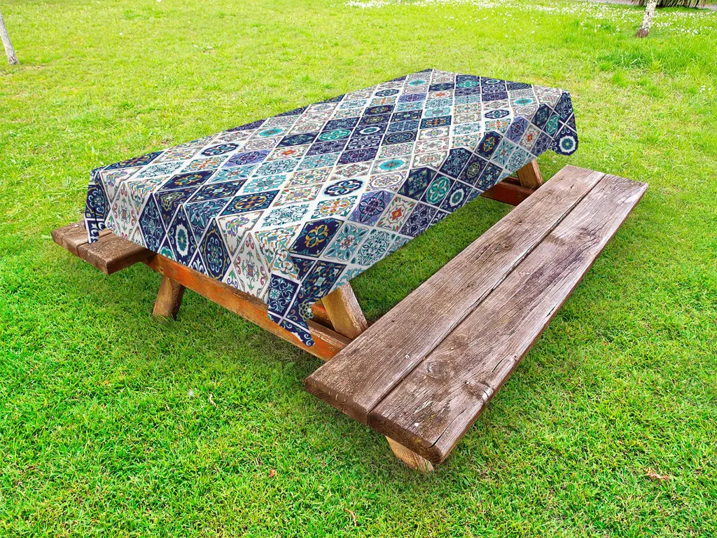 Offerta Tovaglia Esterno ABAKUHAUS 145x210 cm - Azulejo Multicolor