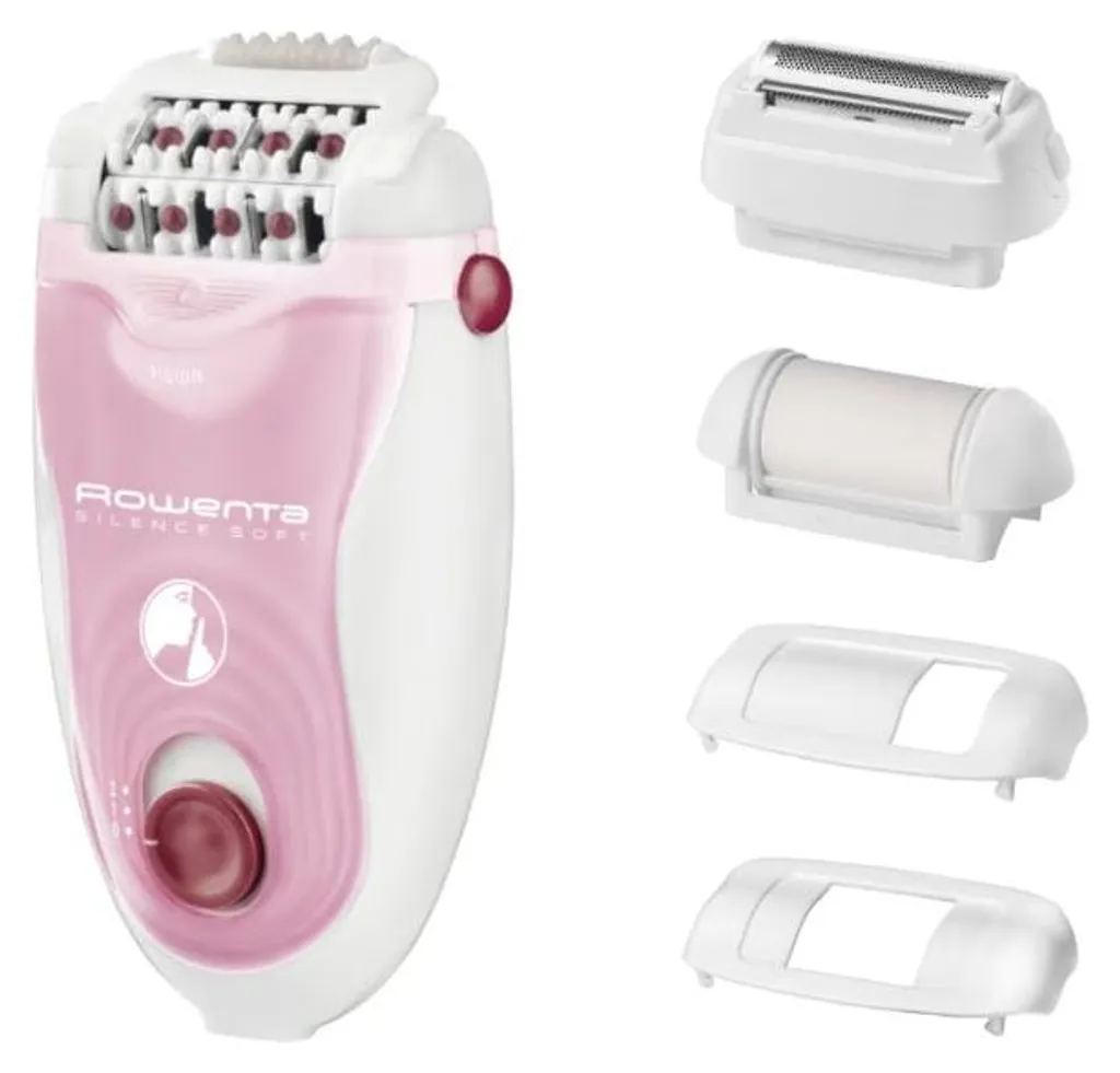 Épilateur Électrique Rowenta EP5640 Silence Soft avec Tête Exfoliante Rose