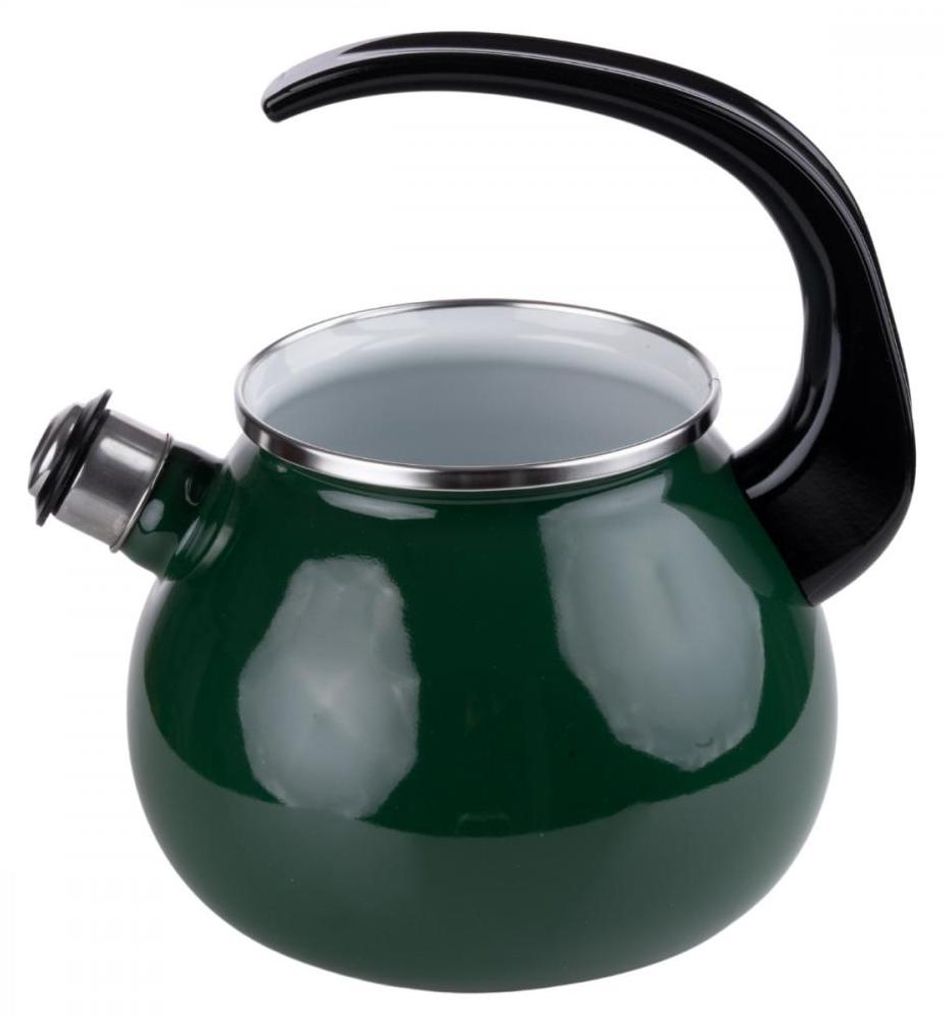EMALIA RYBNIK Emaille Wasserkessel 2,5 L mit Pfeife – Produktbild 