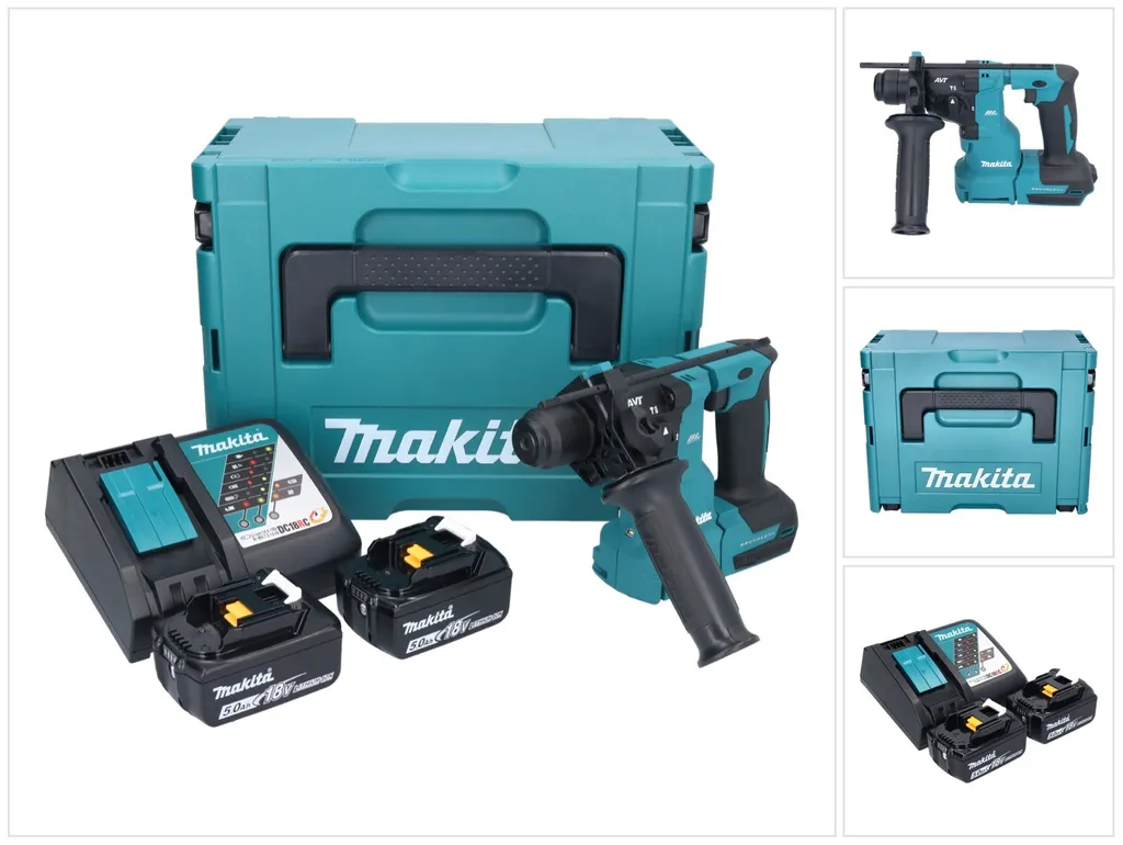 Perceuse sans fil Makita DHR 183 RTJ 18V pour perçage béton et pierre