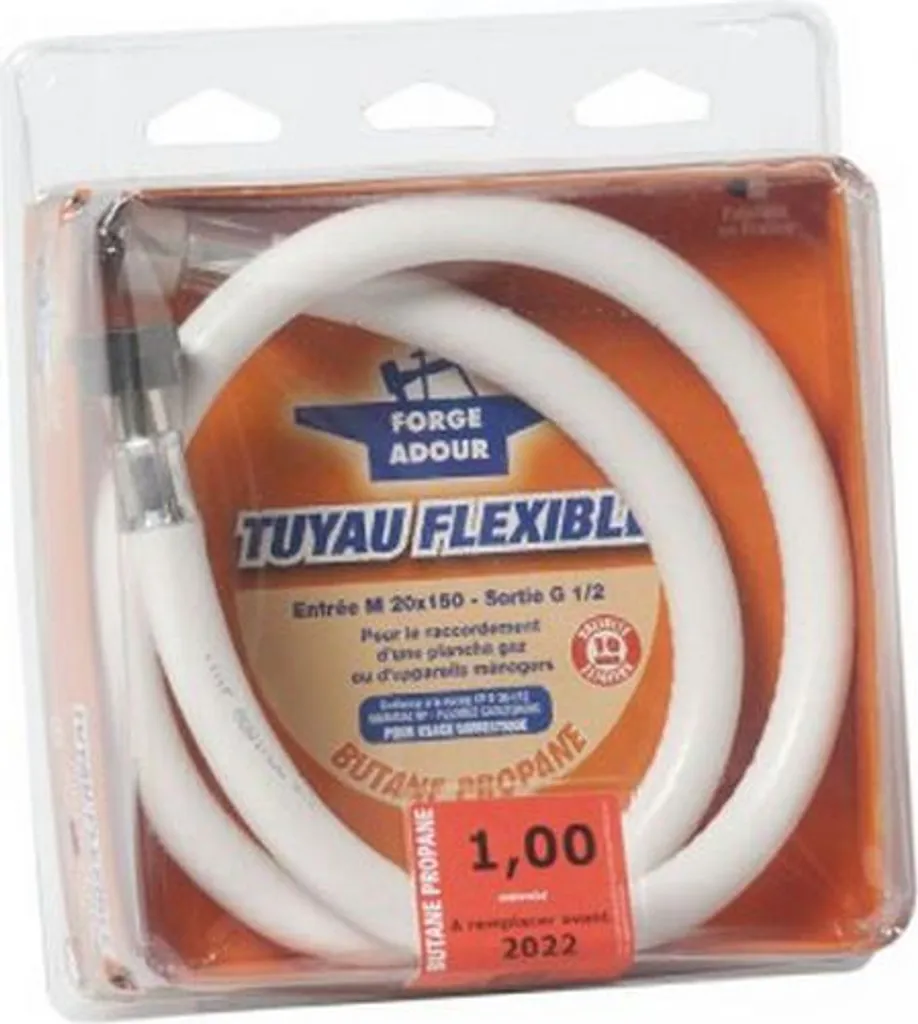 Tuyau Inox pour Plancha Gaz Forge Adour - Connexion Sécurisée Extérieur