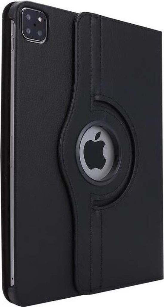 360° Schutz Hülle für Apple iPad Pro 12.9" 3.+ 4. Generation 2018 2020 Case Etui Tasche Cover Drehbar - SCHWARZ