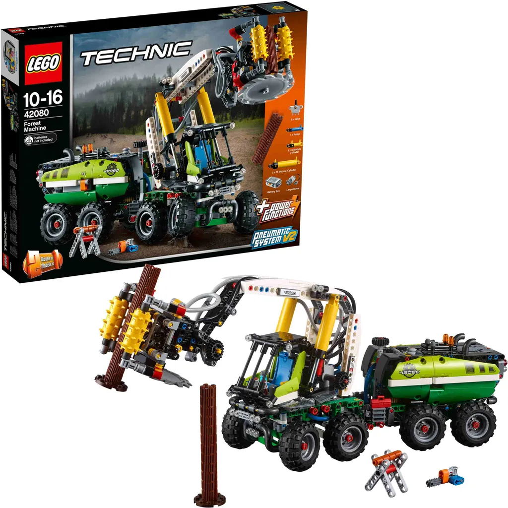 Jeu de construction motorisé Abatteuse forestière LEGO Technic 42080 - 8