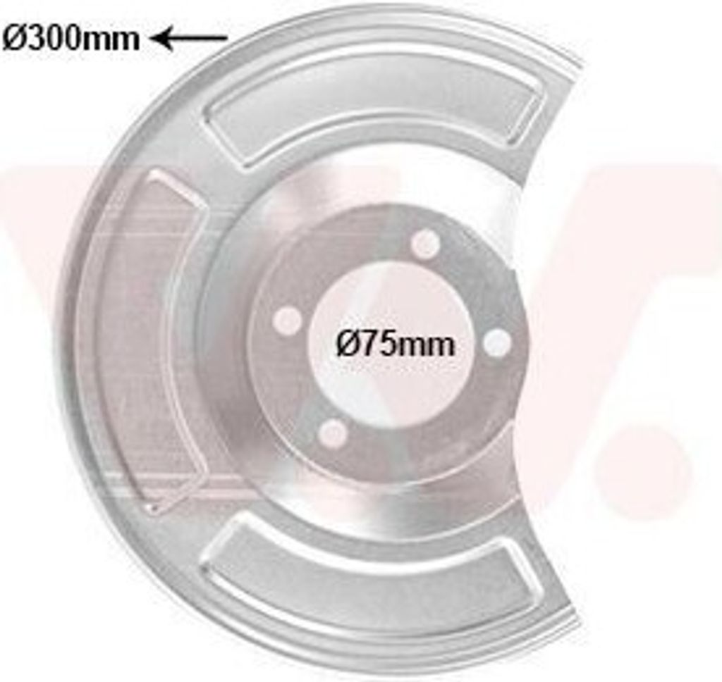 VAN WEZEL Spritzblech Bremsscheibe für TOYOTA AVENSIS Station Wagon (ZRT27, ADT27) Hinten Rechts 5420374 Ankerblech