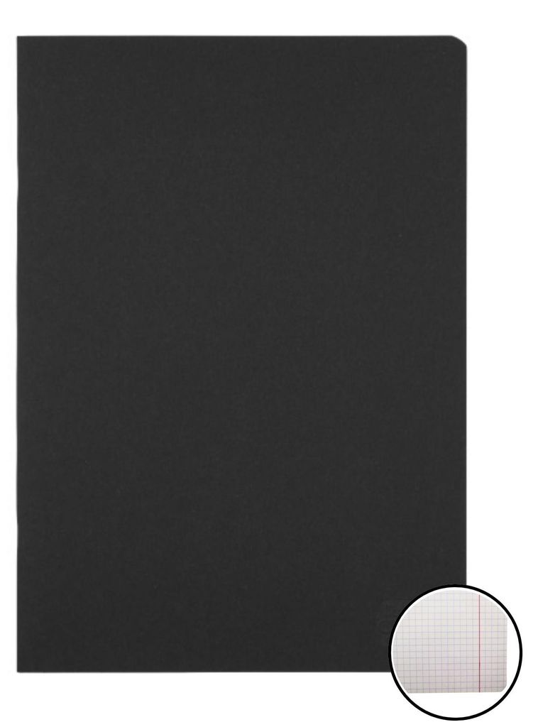 Notizbuch A4 60k check Rainbow Schwarz Herlitz