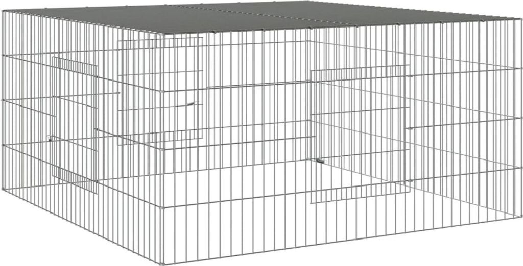 vidaXL klietka pre králiky 110x110x55 cm pozinkované železo Obrázok produktu 