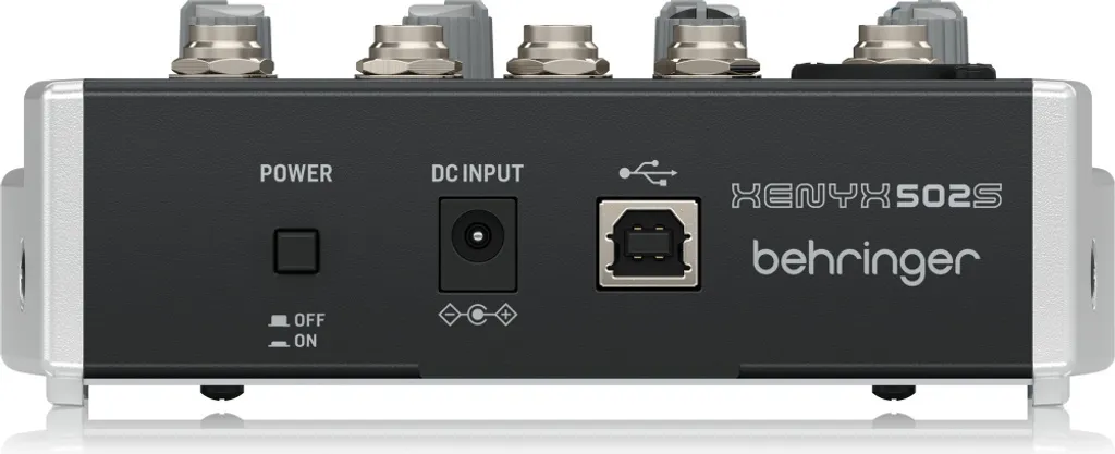 Console de mixage Behringer XENYX 502S compacte pour streaming et podcasting