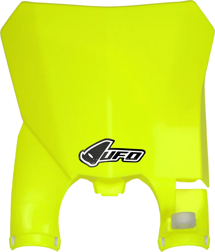 Portanumero Anteriore UFO PLAST Giallo Neon | Ricambio Originale