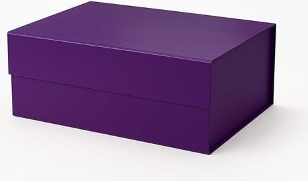 Magnetická dárková krabička tmavě fialová 235 x 170 x 100 Obrázek produktu 