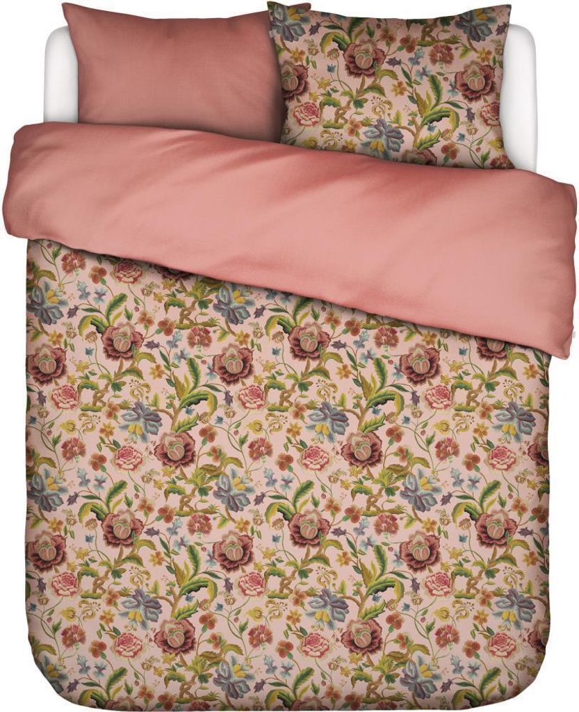 Essenza Bettwäsche-Garnitur Satin Roselina Farbe Evening rose Größe 200x200+2x80x80