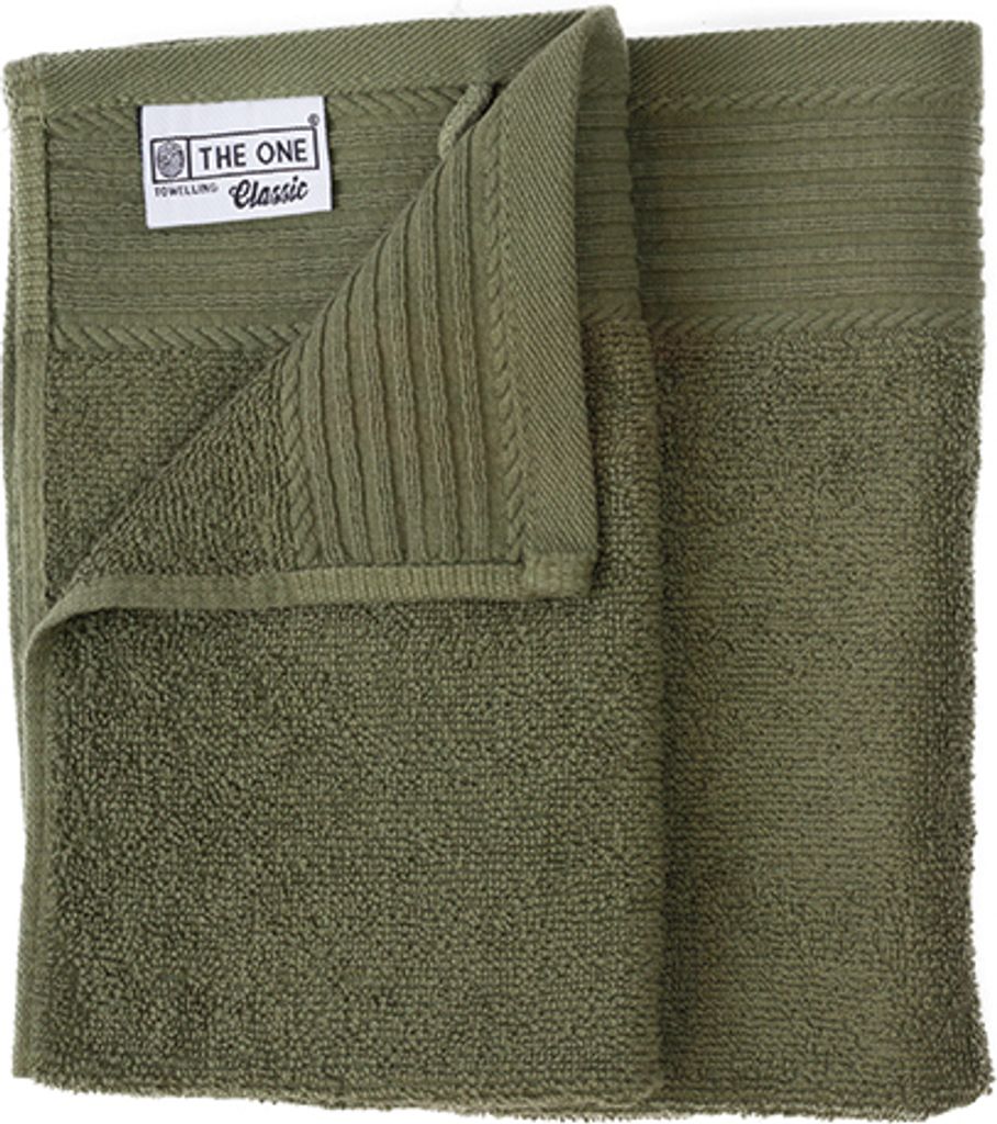 The One Towelling T1-30 | Classic Guest Towel - Gästehandtuch - 30 x 50 cm - Farbe: Olive Green - Größe: 30 x 50 cm