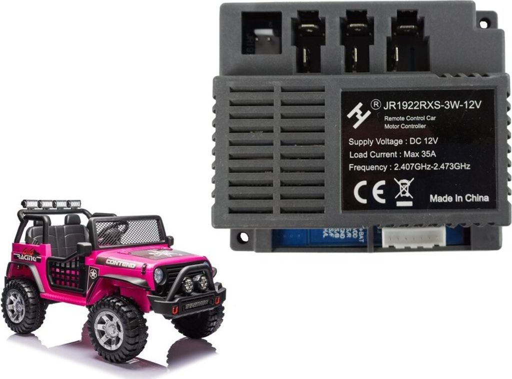 CazToi Voiture Électrique Pour Enfants 24V 2 Places 4WD 4 Moteurs T L Commande 3 Vitesses Bluetooth Led Blanc