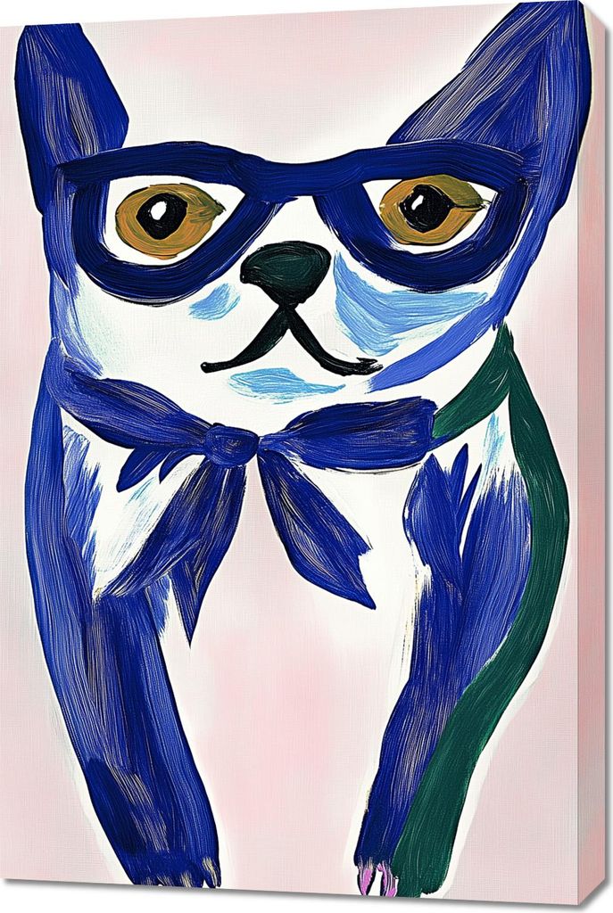 Bild 60x90cm Hund Minimalistisch, Innenräume Skandinavischer Stil, Boho