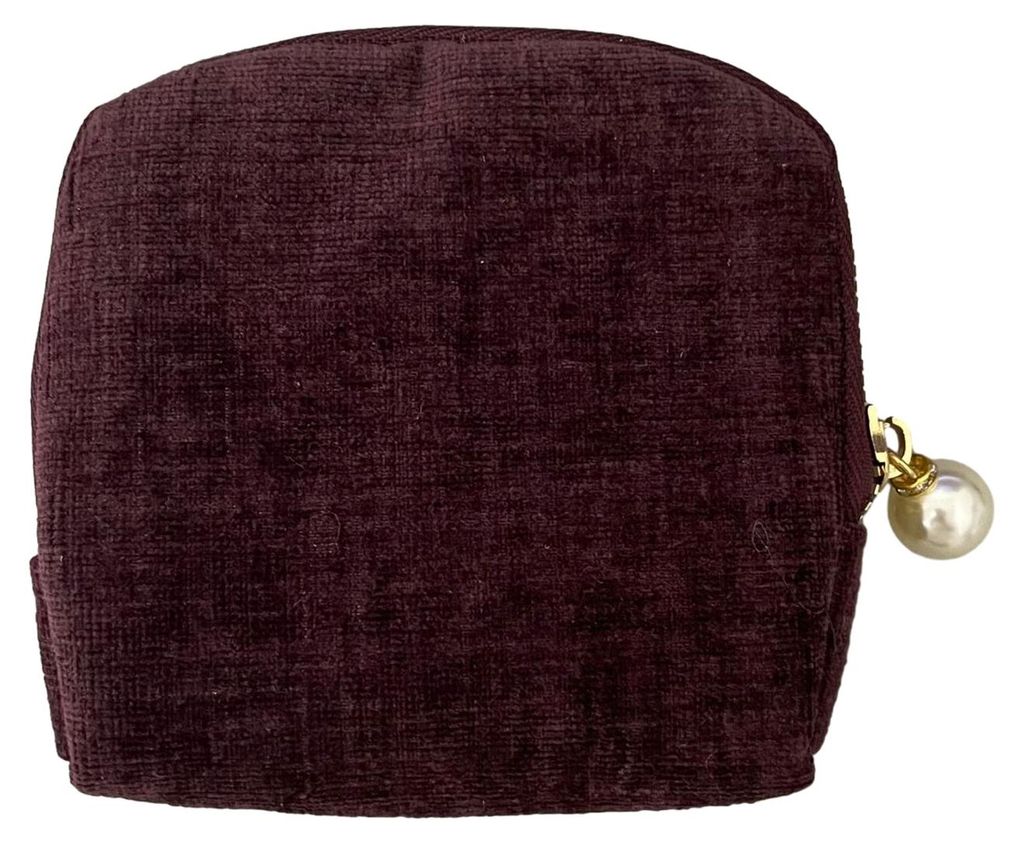 Reise-Schmucketui, tragbarer Aufbewahrungsbeutel für Uhren, Ohrringe, Halsketten, Armbänder, Armreifen und Ringe, Samt-Schmuckbeutel mit Reißver...