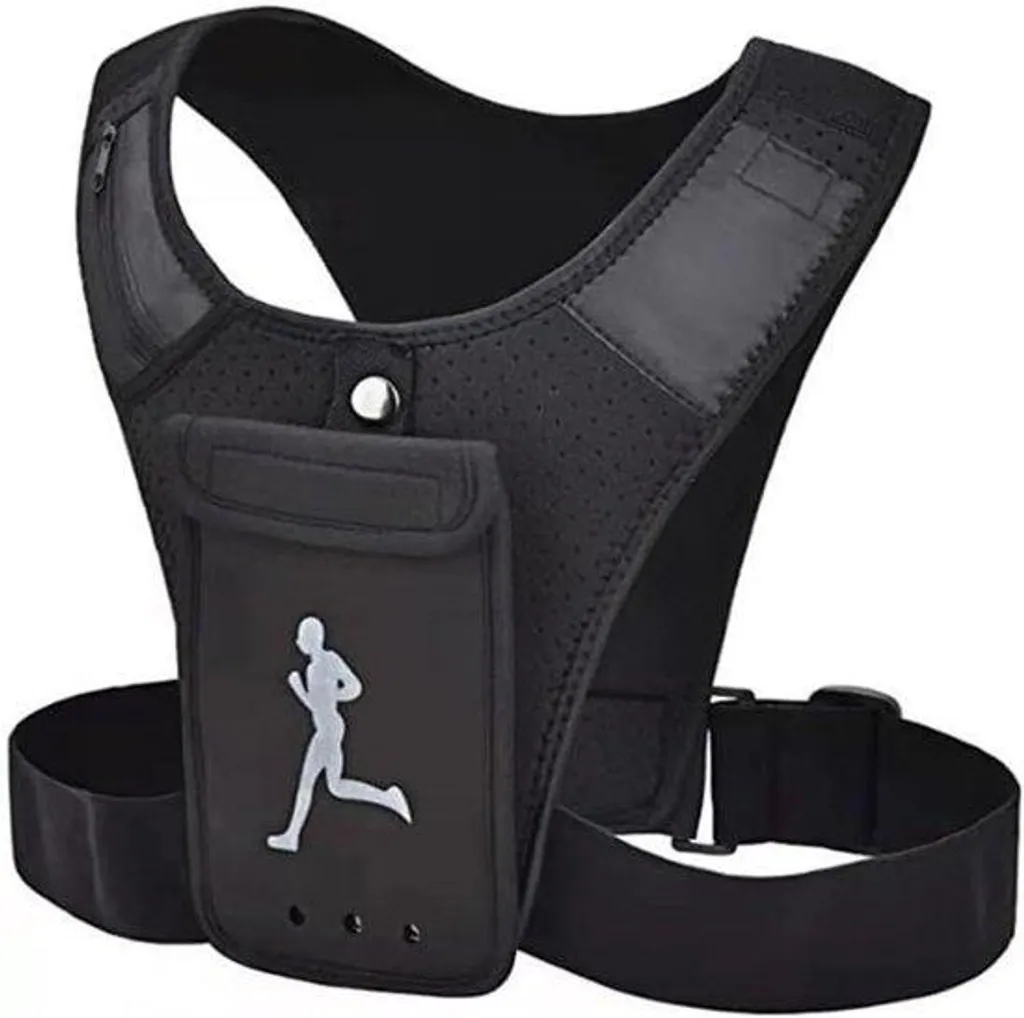 Gilet de course pour smartphone running nocturne imperméable taille U