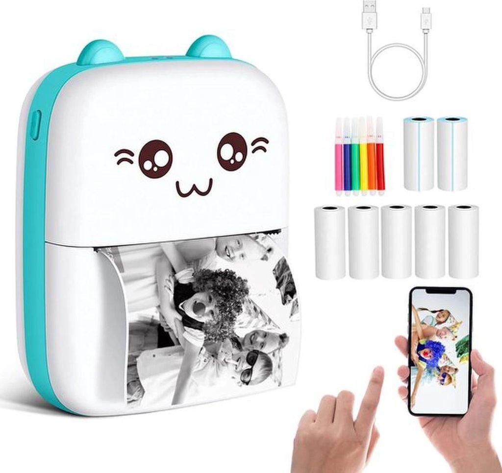 Thermische mini-printer mit Bluetooth für Fotos und Etiketten
