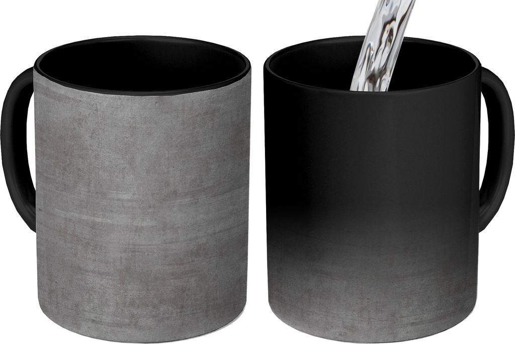 MuchoWow Zauber Tasse Zaubertasse Magic Beton - Muster - Antik 350 ml Farbwechsel Becher Geschenk Geschenkidee - Magic-Tasse - Fototasse - Kerami...