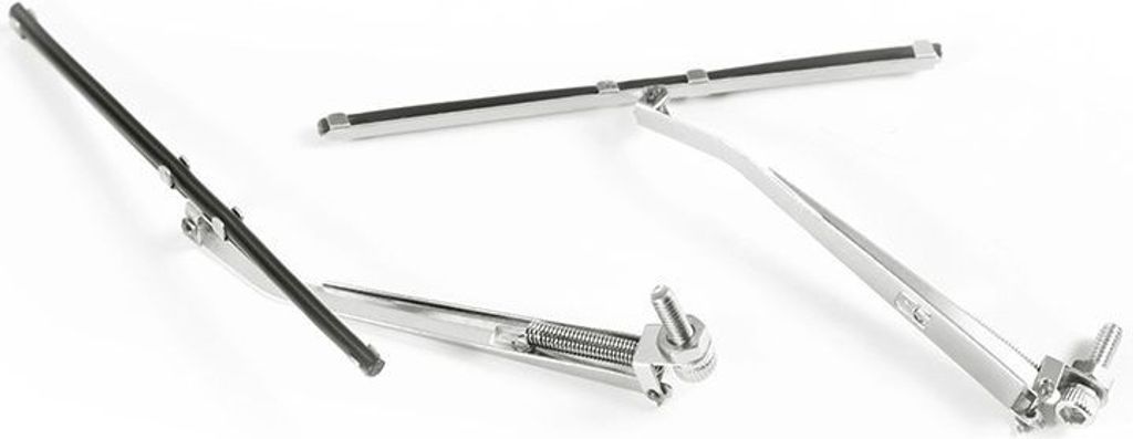 GPM SCALE ACCESSORIES: WIPER FOR TRX-4 DEFENDER -2PC SET silver GPMTRX4ZSP29S