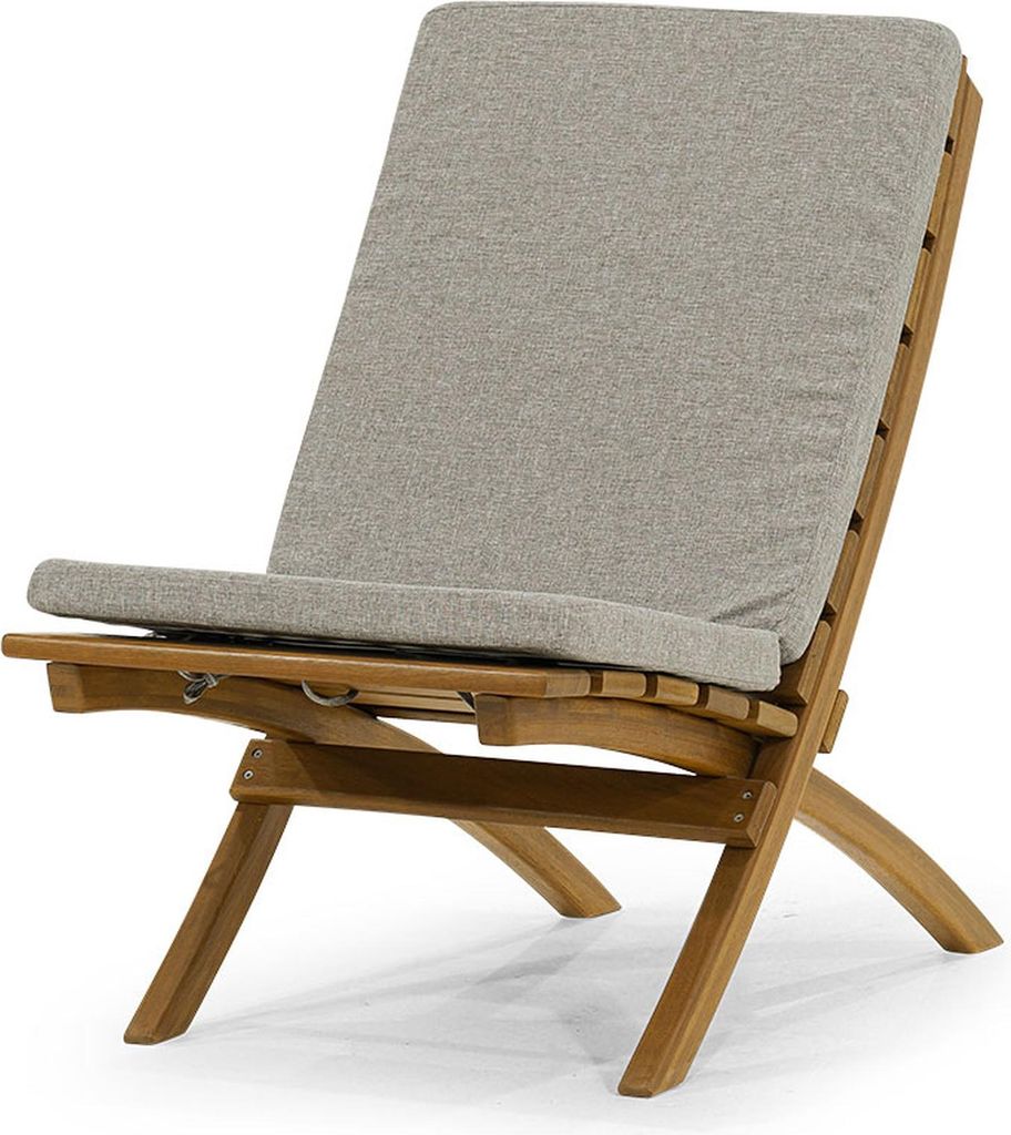 Braune Outdoor Holz Möbel Designer Terrassenmöbel Holzgestell Sessel