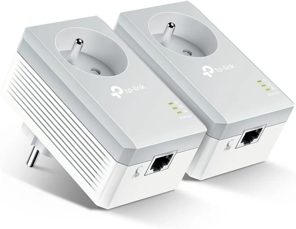TP-Link TL-PA4015PKIT CPL 500Mbps avec Prise Gigogne Intégrée - Pack de 2