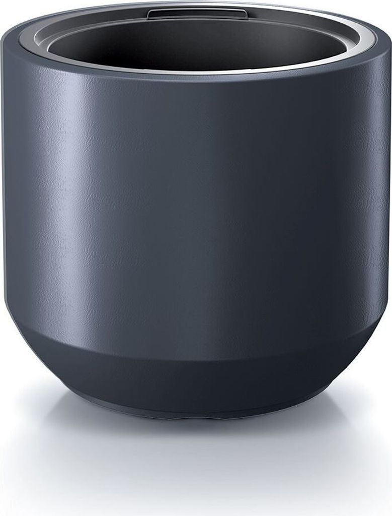 Sleek Planter with Smooth Surface and Elevated Tapered Base Produktbild 