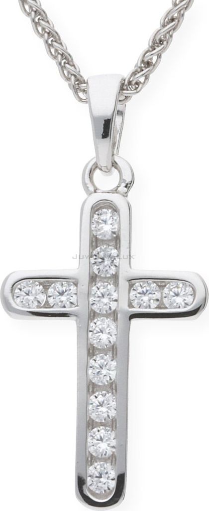 Kreuz Anhänger Silber 925 Zirkonia JL10-02-0293 JuwelmaLux