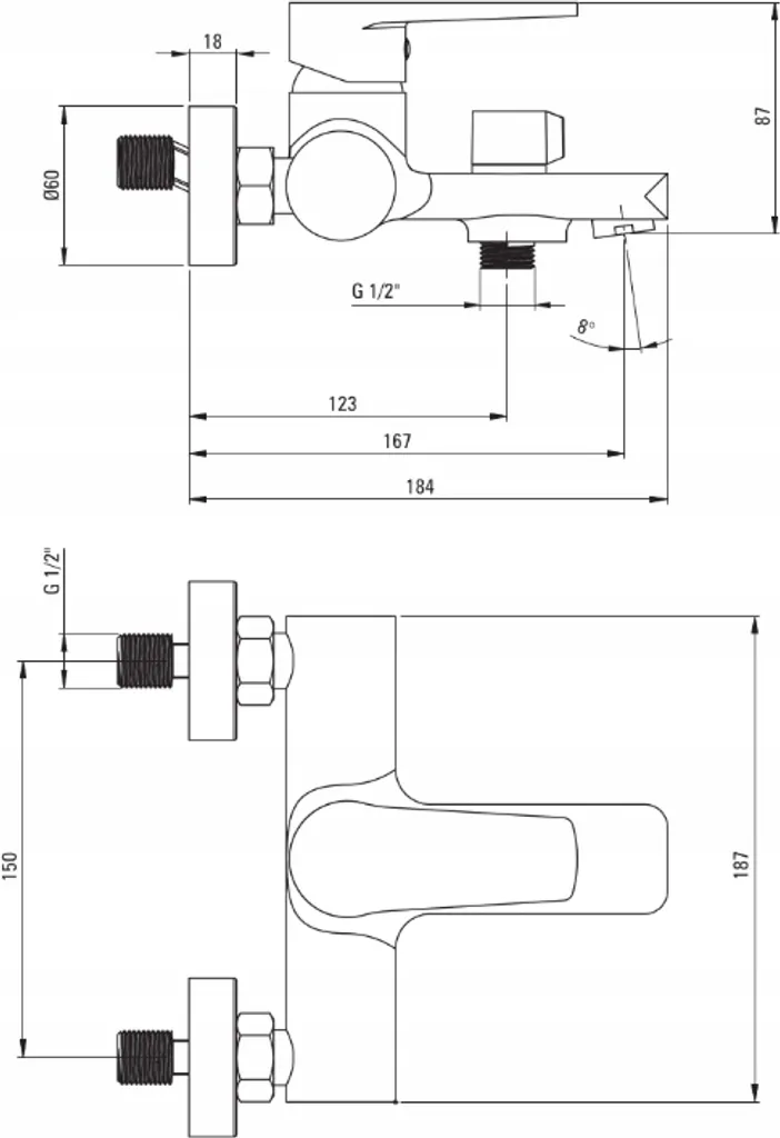 Bathtub faucet - 3