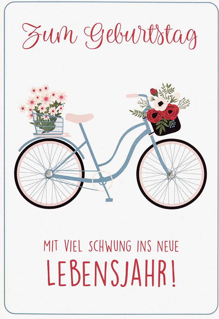 Geburtstag  Glückwunschkarte im Format 115x17cm mit Produktbild 