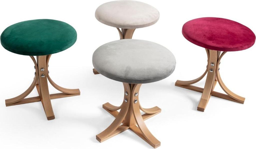 Modern Designer 4x Hocker Komplett Möbel Wohnzimmer Luxus Einrichtung