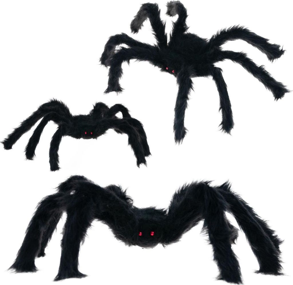 Tg53254 Obří Chlupatý Pavouk Strašidelný Halloween Velký Obrázek produktu 