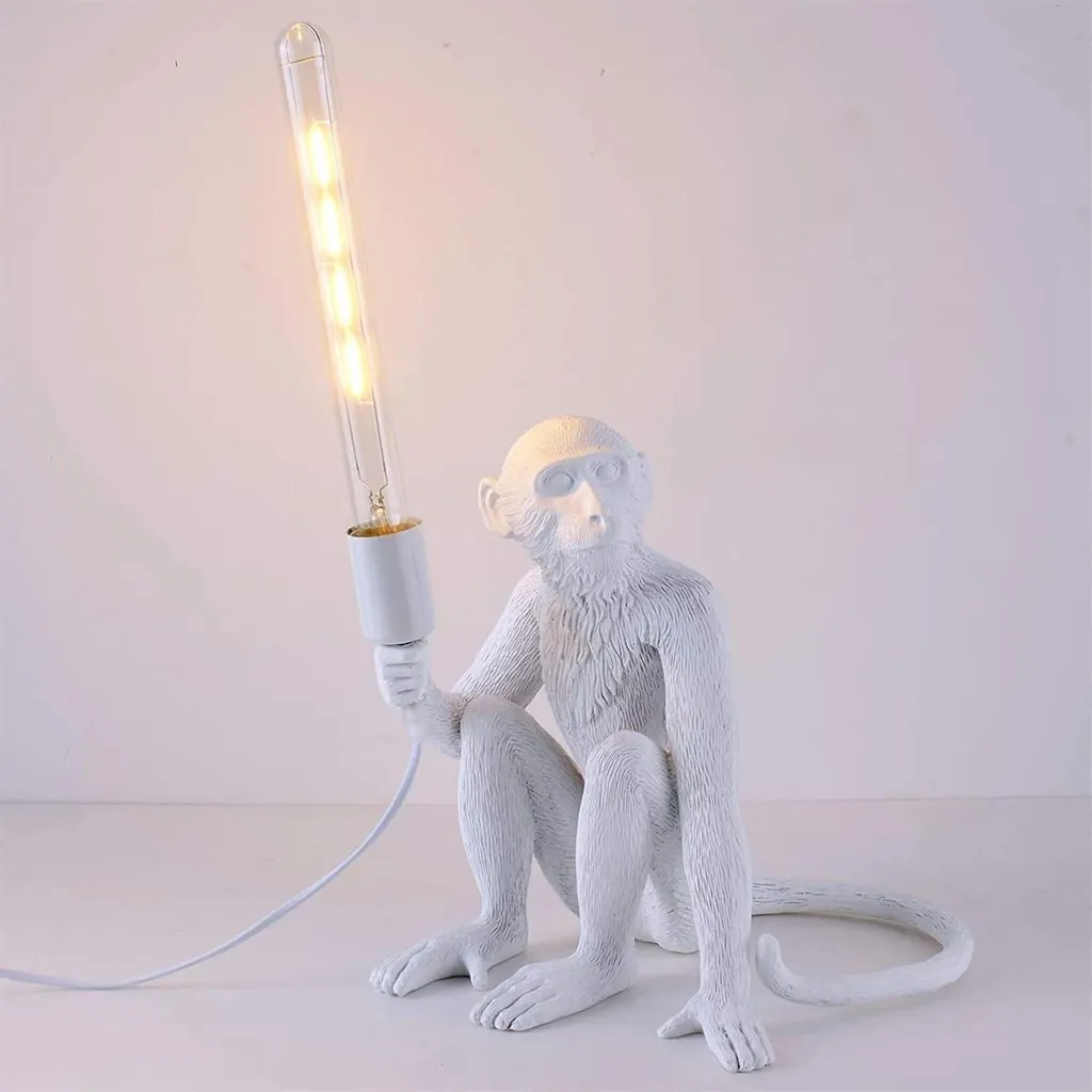 Lampe singe originale blanche pour transformer votre décoration intérieure - 3