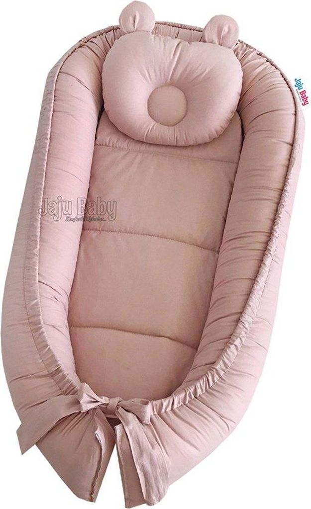Jaju Baby Babynestchen mit Kopfkissen Baumwolle 74 x 50 cm Produktbild 